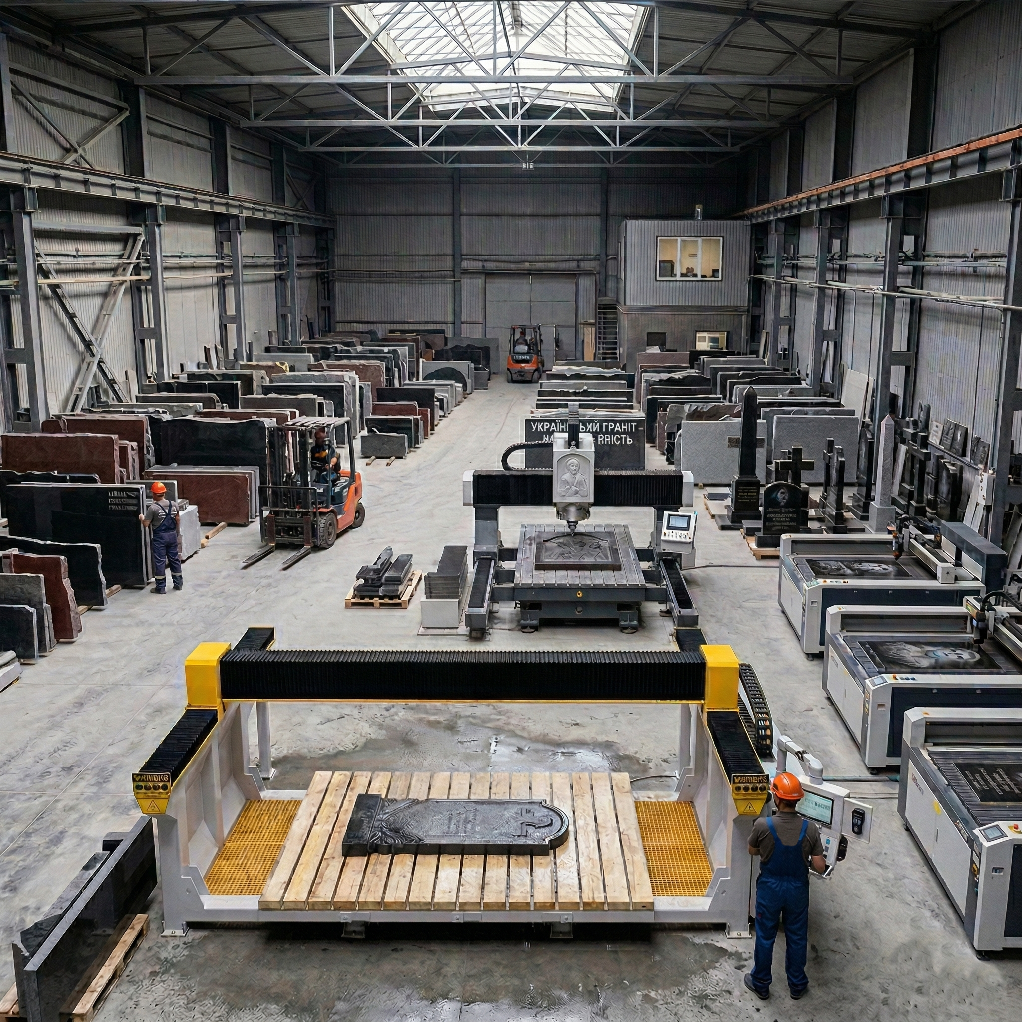 Гравіювання пам'ятника на станку